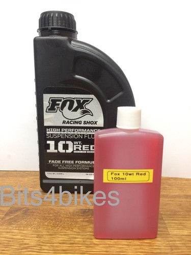 Fox fork oil 10wt red - red, for