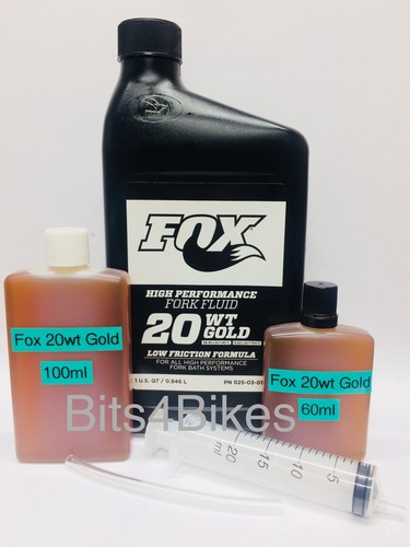 Fox 20wt gold suspension fluid - gold,